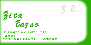 zita bazso business card